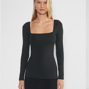 Aritzia Contour Squareneck Hip Longsleeve